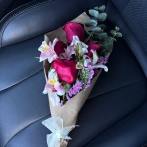 Ramo de 4 Rosas Rojas